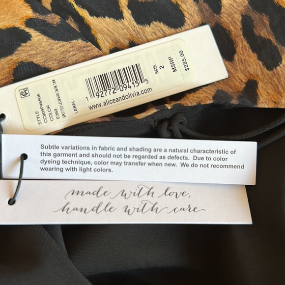 BETTER THAN THE LITTLE BLACK DRESS Alice & Olivia Leopard Dress, Size 2. NWOT - Picture 11 of 11